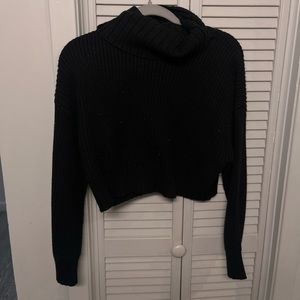 Target Knit Turtleneck Cropped Sweater